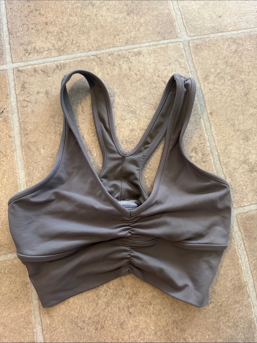 ALO Yoga Wild things Ruched Racerback Sports Bra S